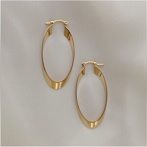 Oval Hoop Earrings